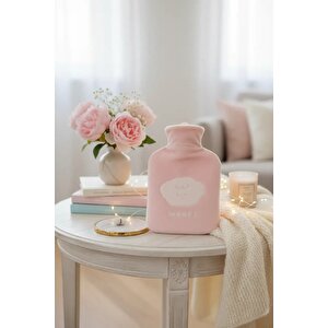 Lisanslı Hayvan Serisi Sıcak Su Torbası – 500 Ml Pembe Peluş Kılıflı Termofor
