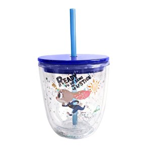 Disney Lisanslı Zootropolis Çift Cidarlı Plastik Şişe 435 Ml – Pipetli & Sızdırmaz