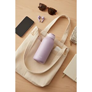 Lisanslı Minimalist Isı Yalıtımlı Şişe 500 Ml – Gri Mor