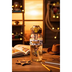 Disney Pixar Toy Story Lisanslı Woody Pipetli Plastik Şişe 800 Ml – Açılır Kapaklı