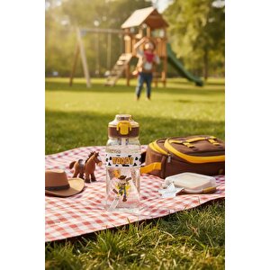 Disney Pixar Toy Story Lisanslı Woody Pipetli Plastik Şişe 800 Ml – Açılır Kapaklı