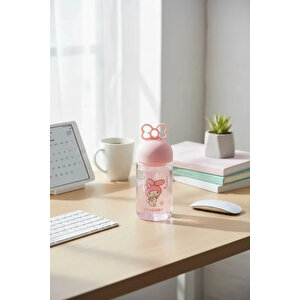 Sanrio Lisanslı My Melody Süzgeçli Borosilikat Cam Şişe 350 Ml