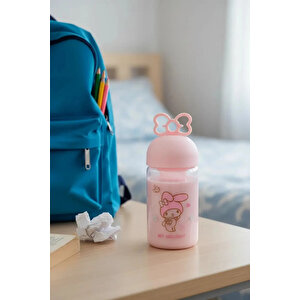 Sanrio Lisanslı My Melody Süzgeçli Borosilikat Cam Şişe 350 Ml