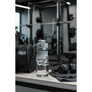 Lisanslı Outdoor Sports Tritan Şişe 750 Ml – Yaylı Kapaklı Gri