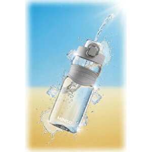 Lisanslı Outdoor Sports Tritan Şişe 750 Ml – Yaylı Kapaklı Gri
