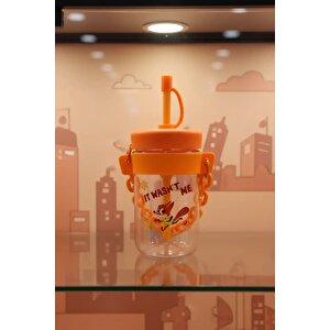 Disney Lisanslı Zootropolis Nick Wilde Askılı Pipetli Su Kabı 550 Ml – Sızdırmaz & Hafif
