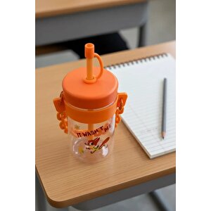 Disney Lisanslı Zootropolis Nick Wilde Askılı Pipetli Su Kabı 550 Ml – Sızdırmaz & Hafif