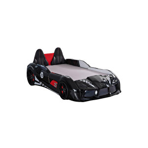 Arabalı Yatak, Raceing Car V8 Full Ledli Koltuklu Arabalı Yatak 100x190 Cm