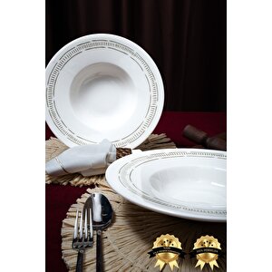 Mimoza 28cm Porselen Makarna Tabağı