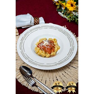 Mimoza 28cm Porselen Makarna Tabağı