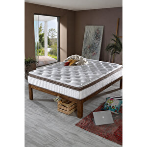 Akasya Bel Ve Sırt Destekli Ultra Ortopedik Pedli Yaylı Yatak, Havlu Kumaşlı (26 Cm) 150x200 cm