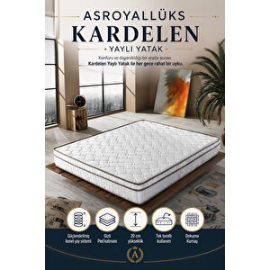 Kardelen Full Ortopedik Gizli Pedli Yaylı Yatak (20 Cm) 180x200 cm