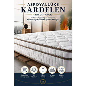 Kardelen Full Ortopedik Gizli Pedli Yaylı Yatak (20 Cm) 180x200 cm