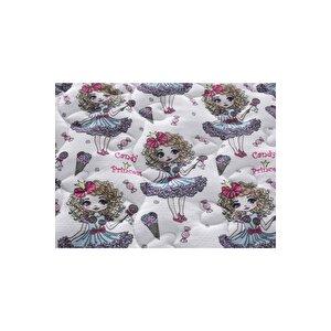 Candy Princess Kız Desenli Ultra Ortopedik Yaylı Yatak 90x190 (25 Cm)