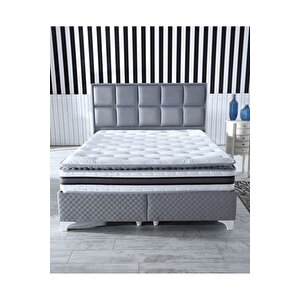 Şehrazat Ultra Ortopedik Pedli Pocket Yaylı Tavşan Tüyü Kumaş Yatak (30 Cm) 90x190 cm