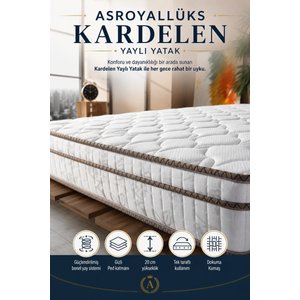 Kardelen Full Ortopedik Gizli Pedli Yaylı Yatak (20 Cm) 100x200 cm