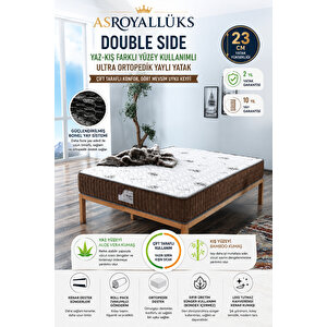 Double Side Full Ortopedik Yazlık - Kışlık Kullanımlı Yaylı Yatak (22 Cm) 100x200 cm