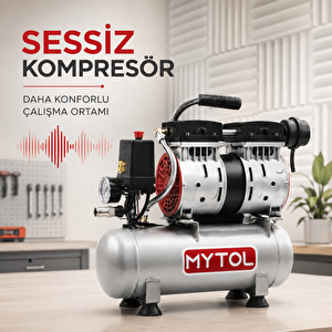 Ews06 6 Litre 0,75 Hp Yağsız Sessiz Hava Kompresörü 8 Bar