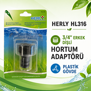 Hl316 3/4" Erkek Dişli Musluk Ve Hortum Adaptörü