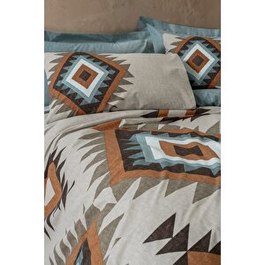 Ethnic Çift Kişilik Nevresim Takımı Nomad Mint