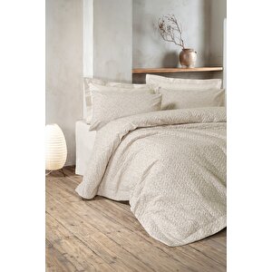 Petite Tek Kişilik Lastikli Çarşaflı Complete Set Milly Ekru