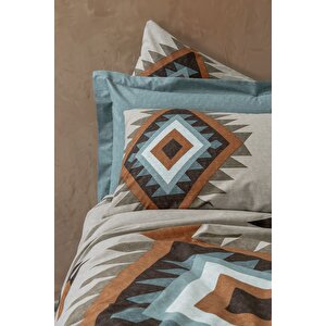 Ethnic Tek Kişilik Nevresim Takımı Nomad Mint