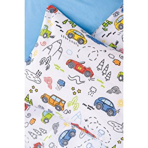 Bebek Nevresim Takımı Scooty Mavi