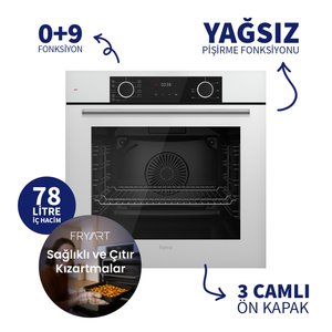 Fryart Chef Edition Beyaz 3'lü Ankastre Set Xe63cb-ln386-d064sa