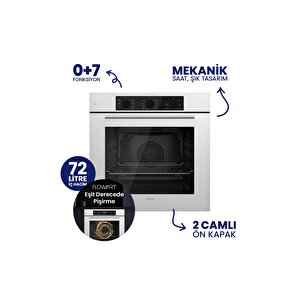 Flowart Turbolu 5 Gözlü Silentart Beyaz Cam Ankastre Set Qbl62cb - Bl136 - D064sa