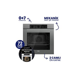 Flowart Turbolu Silentart Gri Cam Ankastre Set ( 65 Cm Woklu Ocak ) Qbl62cpr+sc408-wfa+d065