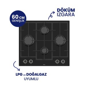 Fryart Chef Edition Siyah 3'lü Ankastre Set Xe63cs-ln385-d063sa
