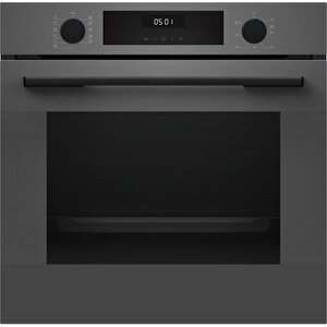 Gri 3 Lü Ankastre Set 493 ( Hua717bn0t - Pop6c9p31o - Dwk66pj70t ) - Buhar Destekli - Pişirme Matı Ile
