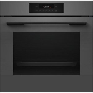 Gri 3 Lü Ankastre Set 489 ( Hjg852yn0t - Pop6c9p31o - Dwk64pj70t ) - 3d Fry Hava Ile Kızartma - Fırın Matı Ile