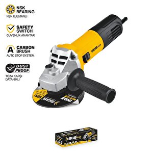 Sgs Endüstri̇yel Avuç Taşlama 1400 Watt 125mm Devi̇r Ayarli Sgs5036
