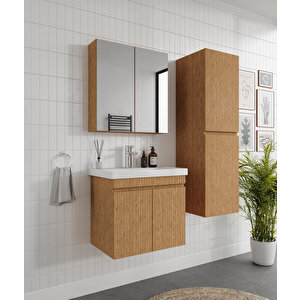 Mi̇nti̇ka 3'lü Banyo Dolabi Takimi-65'lik Hilton Lavabo