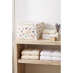 Health Hurç 35x42x23 Cm Fermuarlı Dolap İçi Düzenleyici Baza Altı Yorgan Yastık Saklama Organizeri