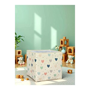 4’lü Healt Dolap İçi Düzenleyici Kutu - 30x30x30 Cm Katlanabilir Çok Amaçlı Saklama Kutusu