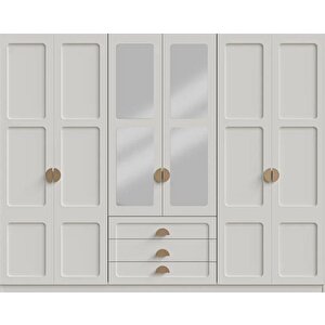 Atlanti̇k Mdf 6 Kapakli Dolap