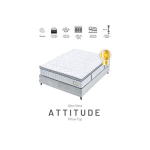 Attitude Aloe Vera Omurga Destekli Çift Kişilik Ortopedik Pedli Yatak 180x200 cm
