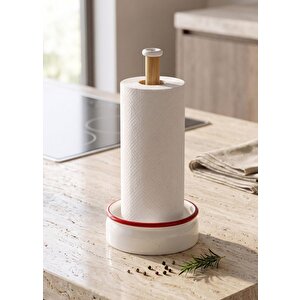 Seramik Kagıt Havluluk Kırmızı Detay 14x14x32