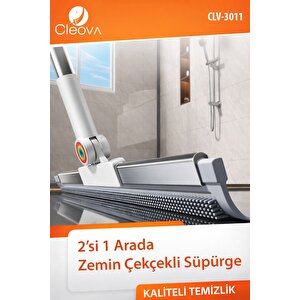 2 In 1 Çekpas Kauçuk Fırça Paspas Mop