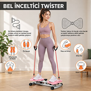 Relaxus Direnç Ayarlı Twist Ev Tipi Denge Egzersiz Aleti Kaymaz Bel Karın Sıkılaştırma