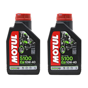 5100 10w40 4t Motosiklet Yağı 1 Lt 2 Adet