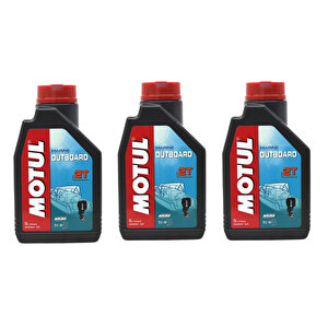 Marine Outboard 2t 2 Zamanlı Tekne Motor Yağı 1 Lt 3 Adet