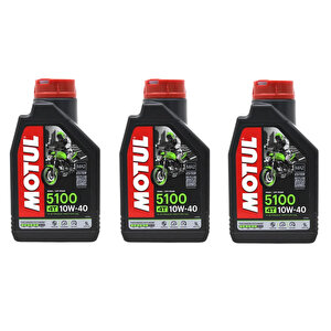 5100 10w40 4t Motosiklet Yağı 1 Lt 3 Adet