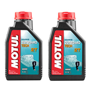 Marine Outboard Tech 2t 2 Zamanlı Tekne Motor Yağı 1 Lt 2adet