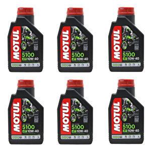 5100 10w40 4t Motosiklet Yağı 1 Lt 6 Adet