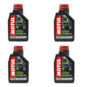 5100 10w40 4t Motosiklet Yağı 1 Lt 4 Adet