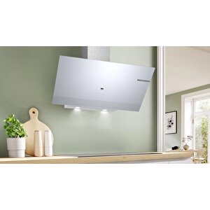 Dwk97pj20t Serie 6 Duvar Tipi Davlumbaz 90 Cm Beyaz Cam Yüzey
