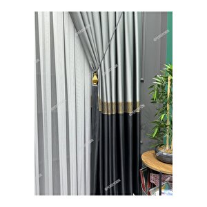 Elegans Seri Versace Desen Siyah Gold Gri Brilant 100x255 cm